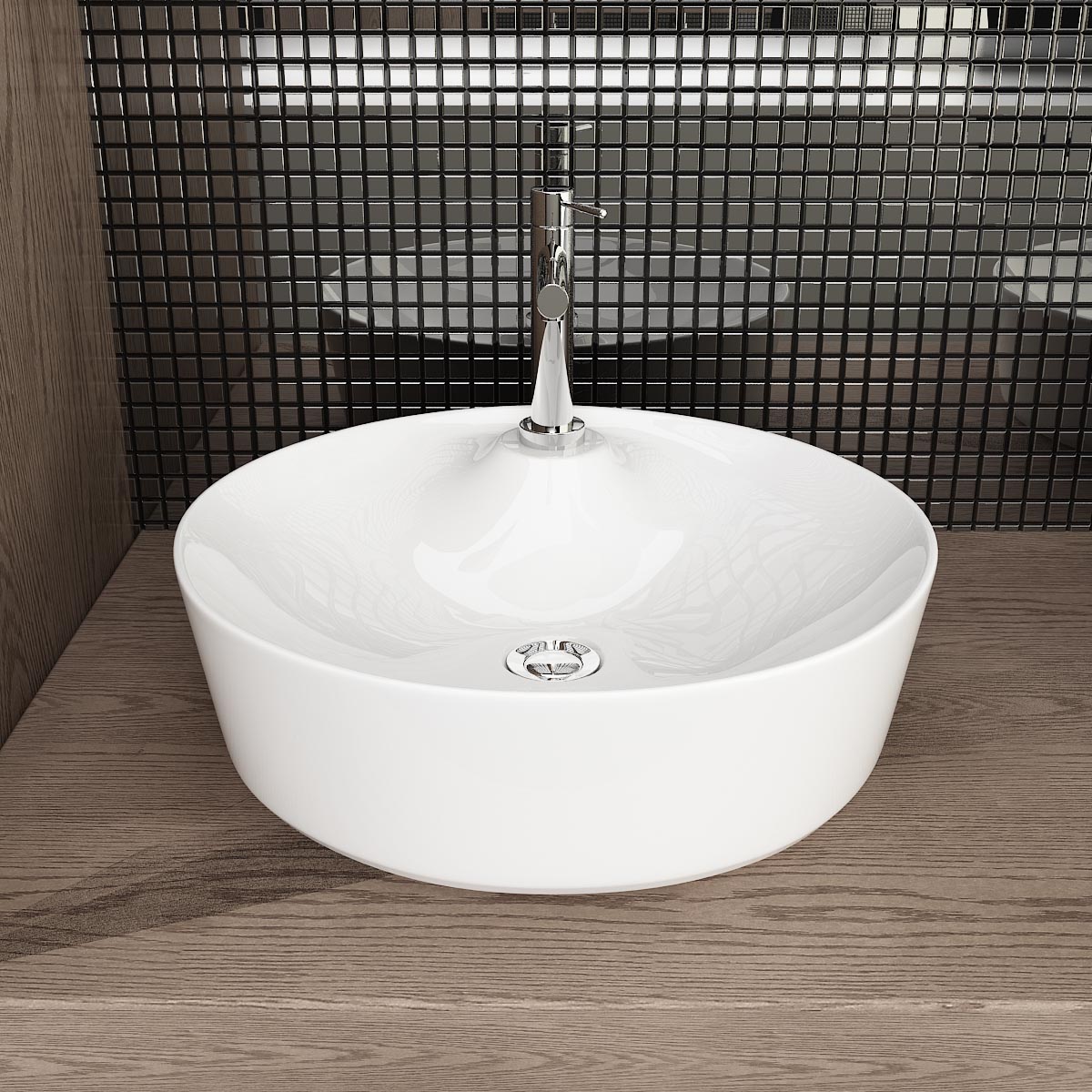 KERAMIK DESIGN WASCHSCHALE WASCHBECKEN AUFSATZBECKEN WASCHPLATZ GÄSTE